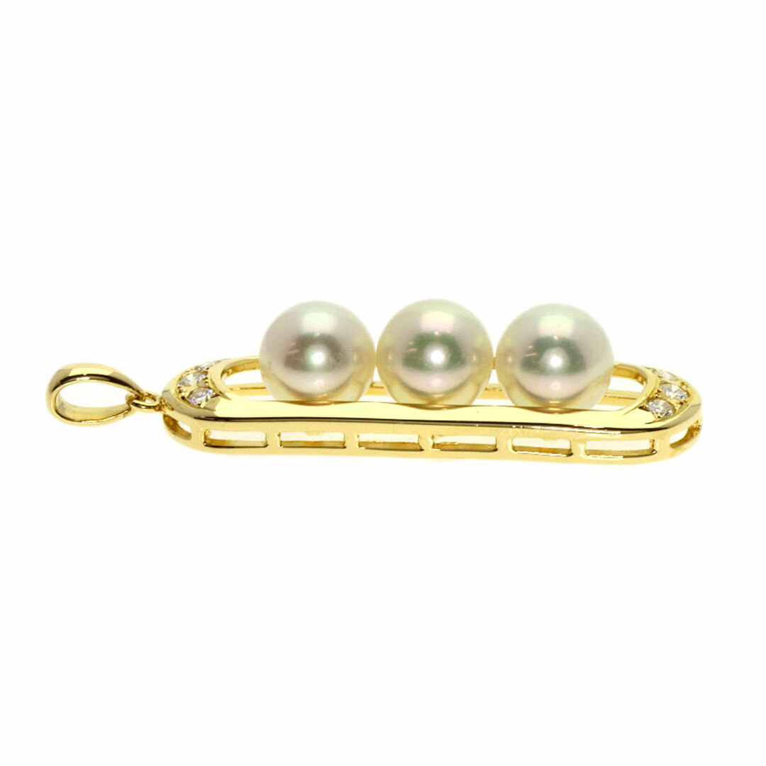 MIKIMOTO アコヤパール 真珠 ダイヤモンド ペンダントトップ K18YG レディース約4cm重量