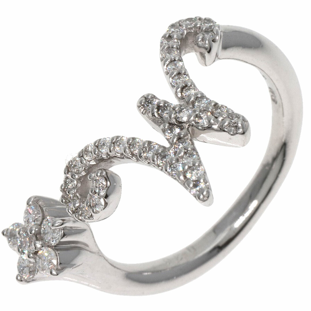 SELECT JEWELRY イニシャル M ダイヤモンド リング・指輪 K18WG レディース レディースのアクセサリー(リング(指輪))の商品写真