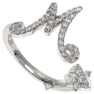 SELECT JEWELRY イニシャル M ダイヤモンド リング・指輪 K18WG レディース(リング(指輪))