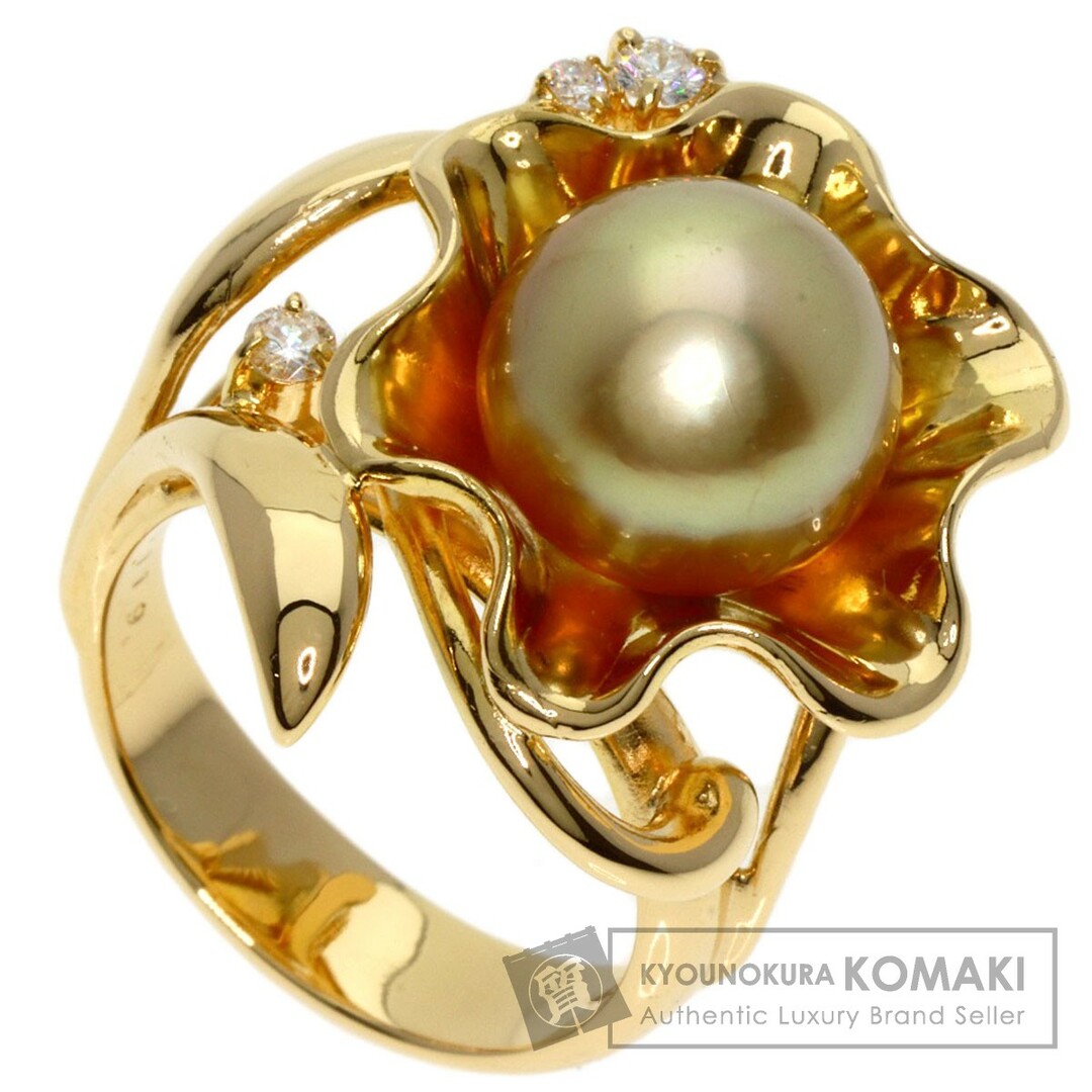 SELECT JEWELRY パール 真珠 ダイヤモンド リング・指輪 K18YG レディースK18YGサイズ