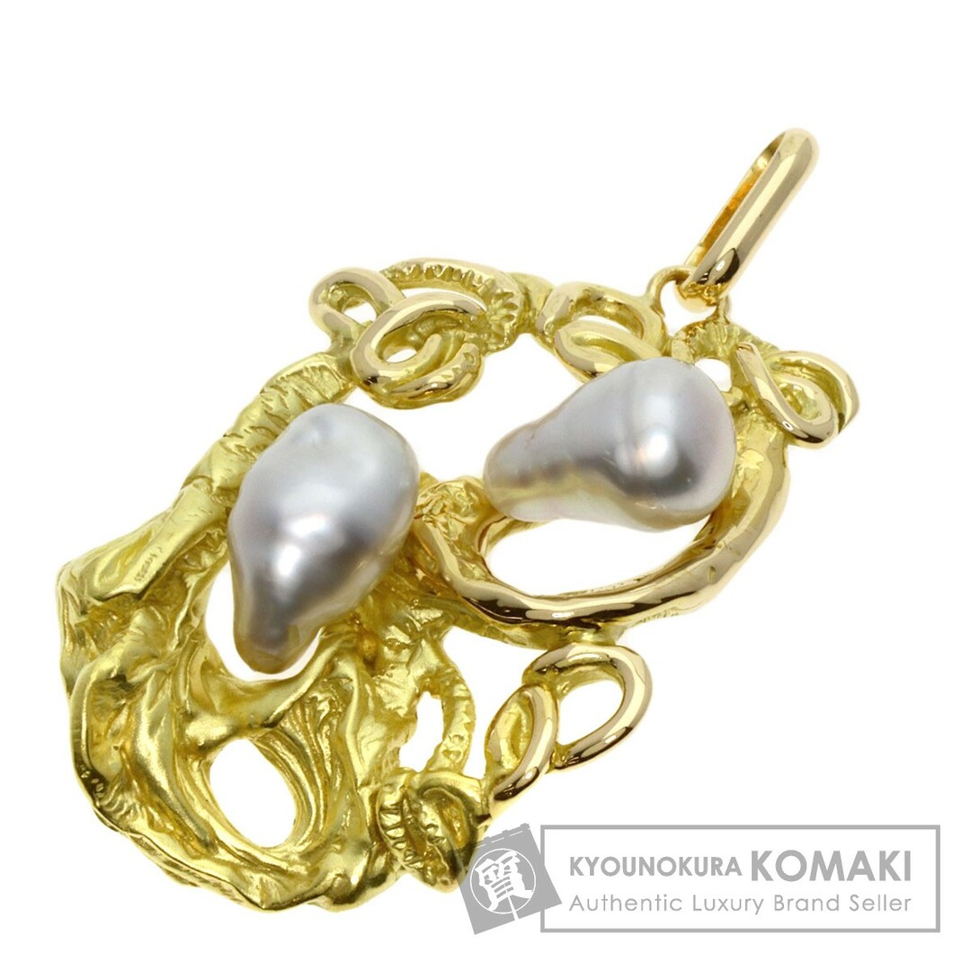 状態ダメージ箇所SELECT JEWELRY バロックパール 真珠 ペンダントトップ K18YG レディース