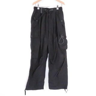 アンドワンダー(and wander)のand wander アンドワンダー 574-2282518 oversized cargo pants 2 パンツ WS ポリエステル 他 カラビナ レディース AM5076A47 (その他)