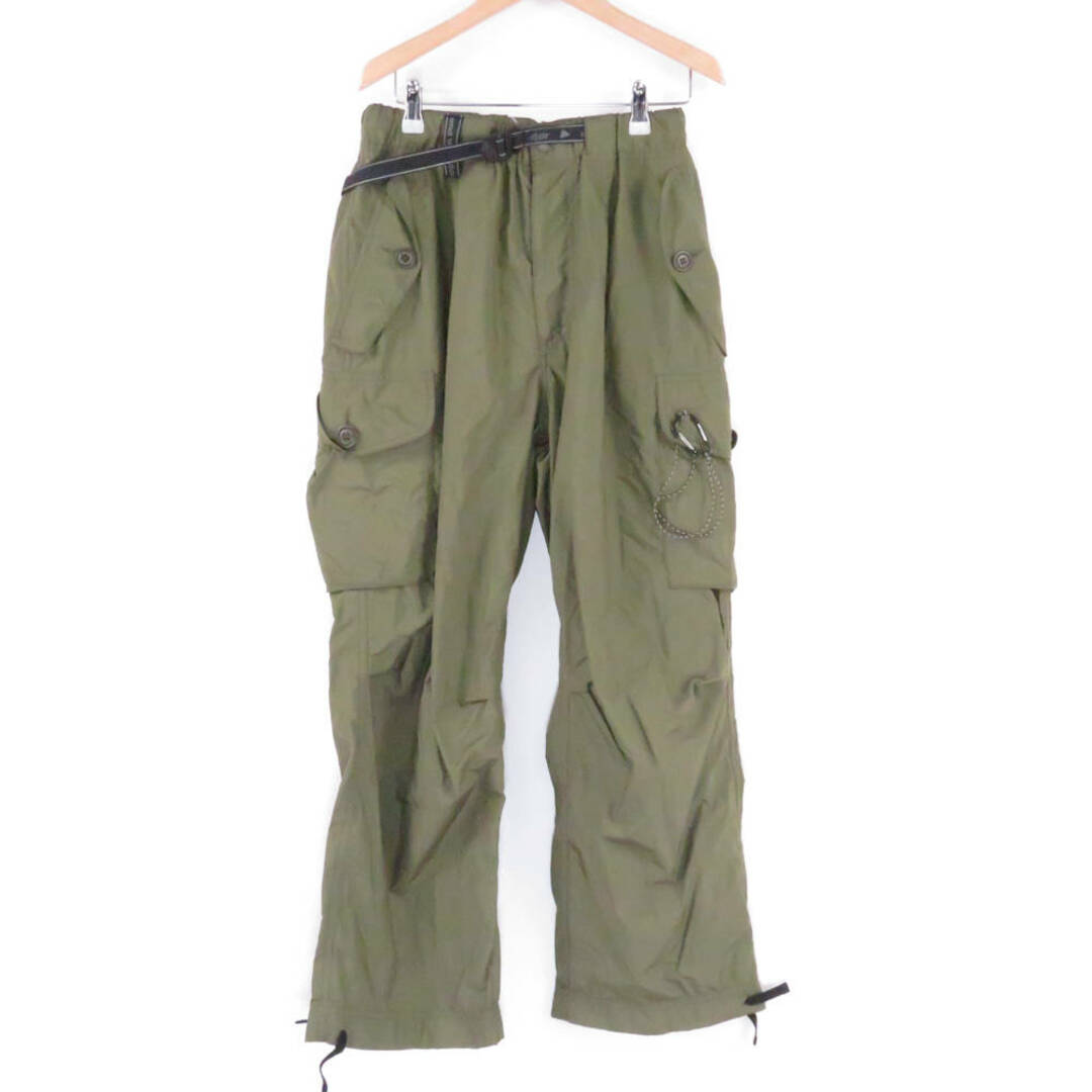 and wander アンドワンダー 574-2282518 oversized cargo pants 2 パンツ WS ポリエステル 他 カラビナ レディース AM5077A47106cm股上