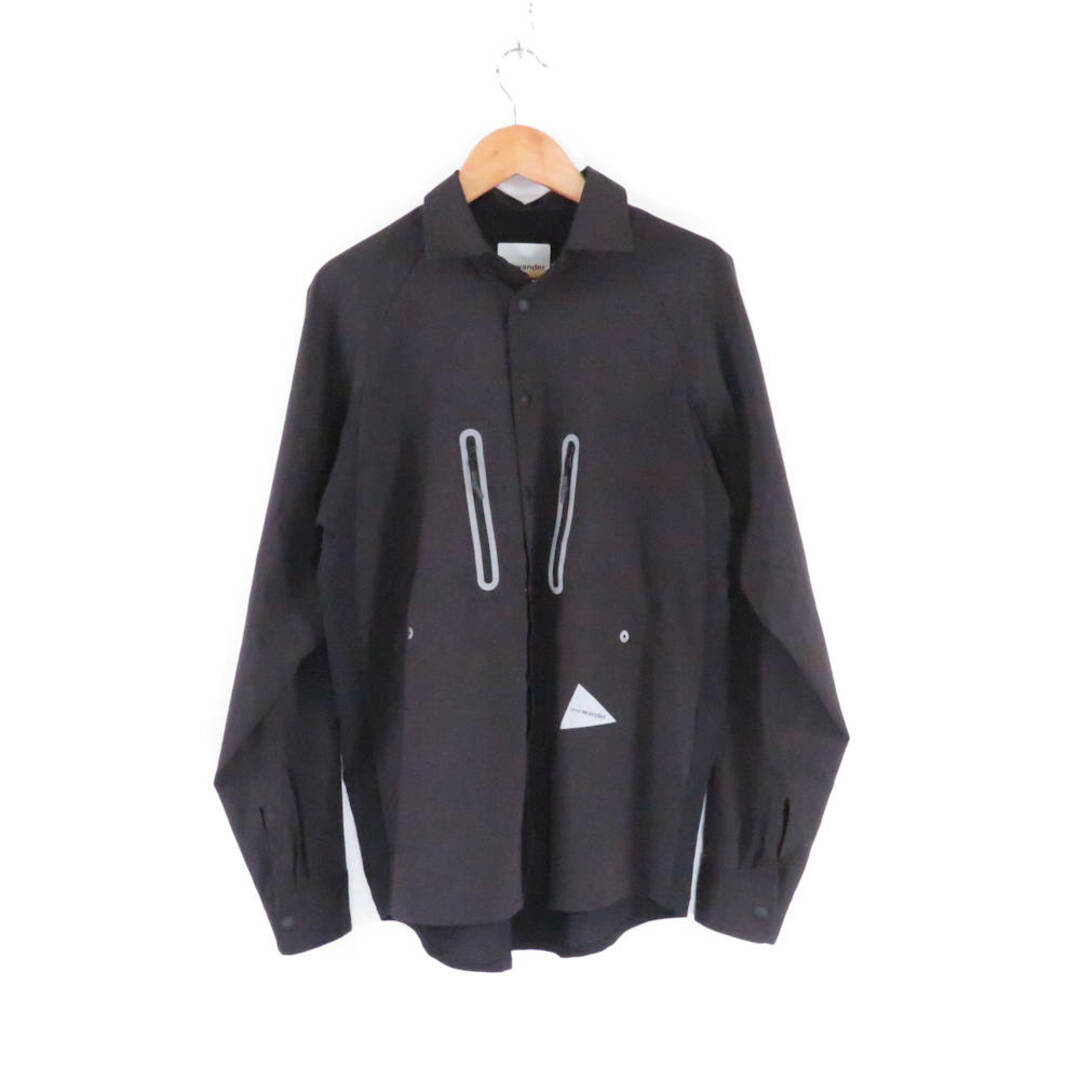 and wander(アンドワンダー)の美品 and wander アンドワンダー 574-3153044 tech LS shirt シャツ WS ポリエステル100％ レディース AM5088A47  レディースのトップス(シャツ/ブラウス(半袖/袖なし))の商品写真