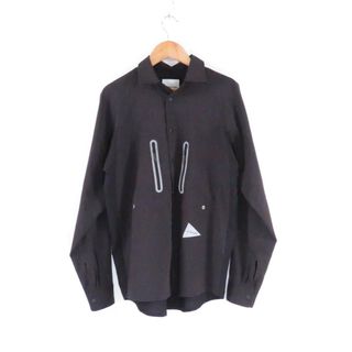 アンドワンダー(and wander)の美品 and wander アンドワンダー 574-3153044 tech LS shirt シャツ WS ポリエステル100％ レディース AM5088A47 (シャツ/ブラウス(半袖/袖なし))