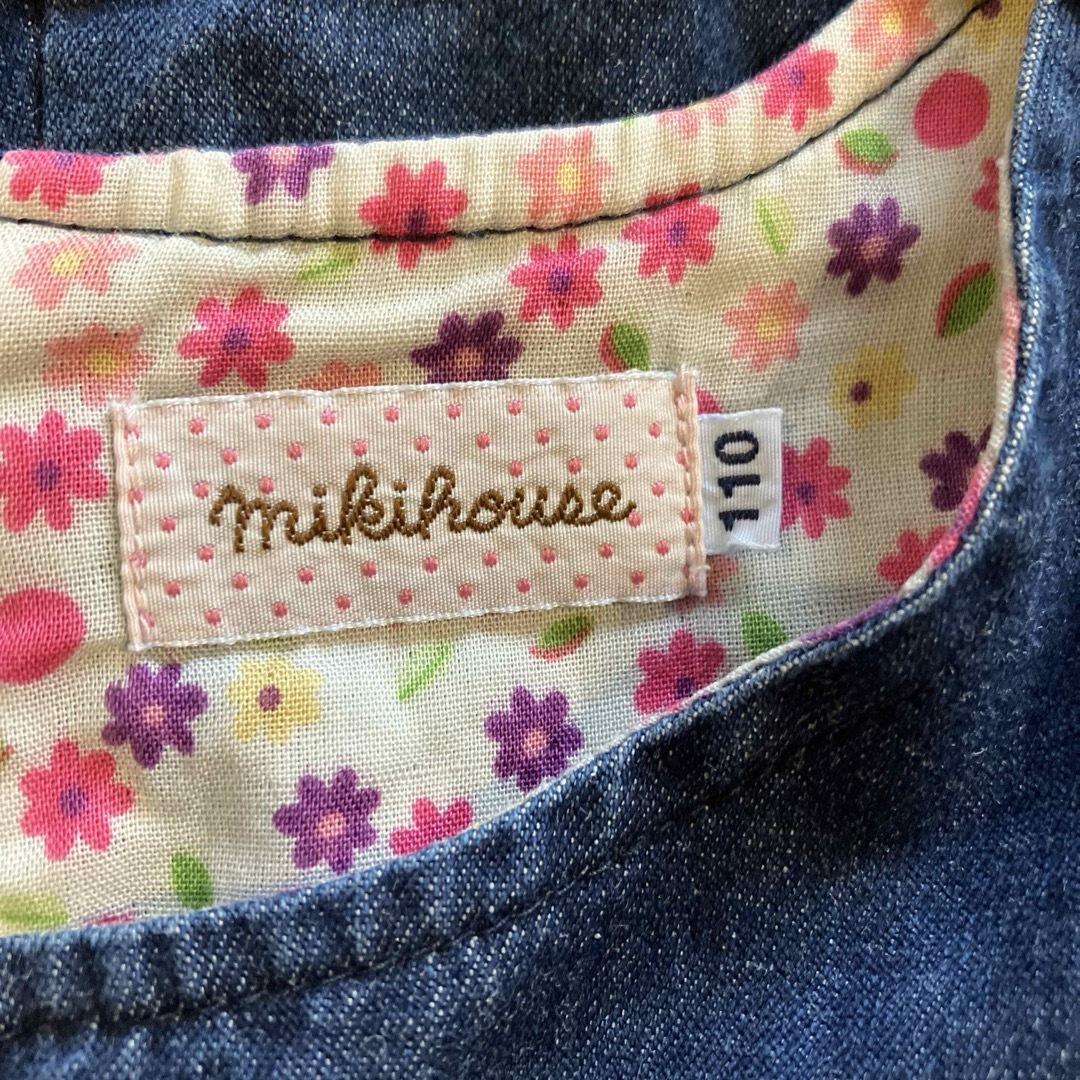 mikihouse(ミキハウス)のミキハウス　ワンピ　110 キッズ/ベビー/マタニティのキッズ服女の子用(90cm~)(ワンピース)の商品写真