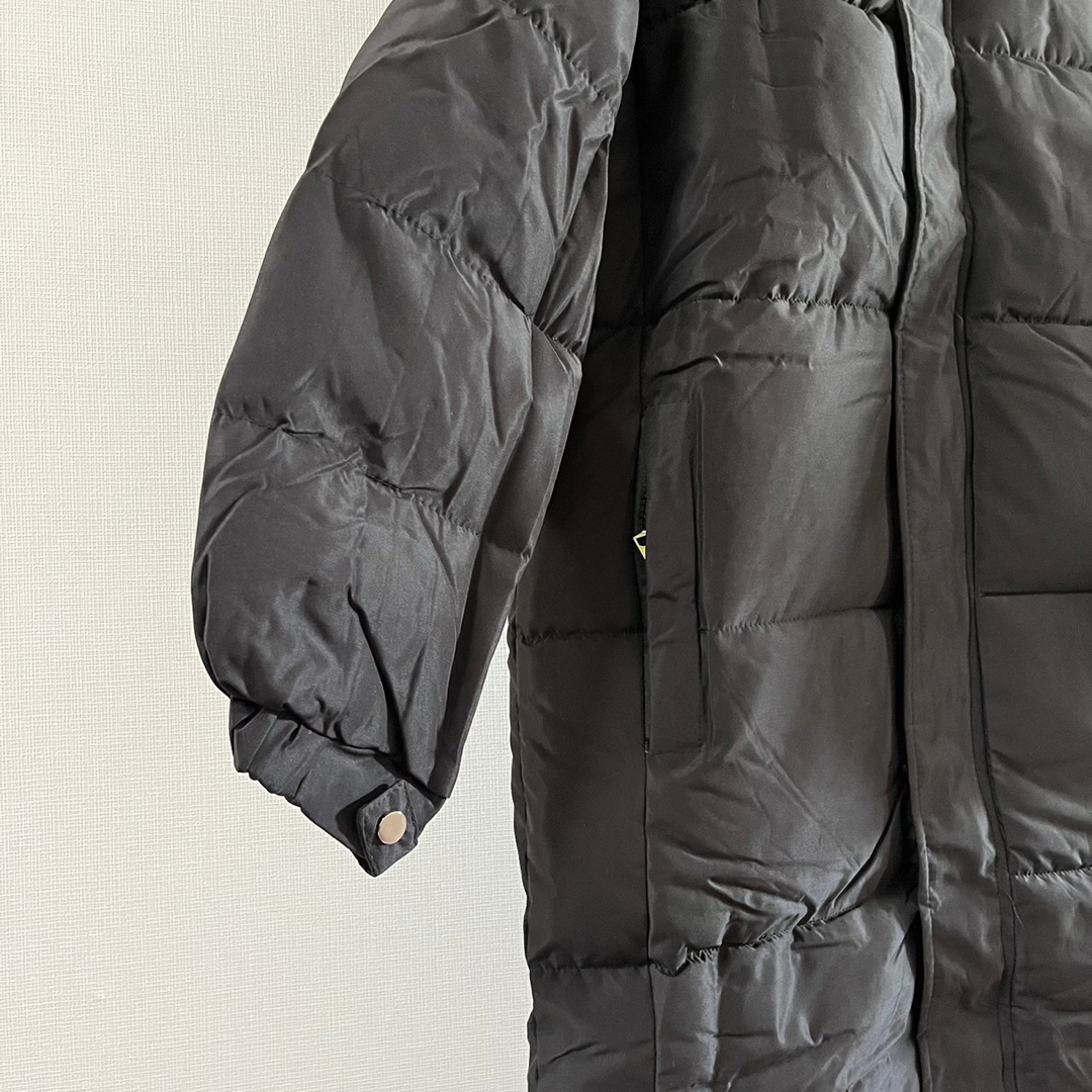 XLサイズ レディース 中綿 ロングダウンコート ベンチコート 黒 554Y レディースのジャケット/アウター(ロングコート)の商品写真