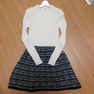 プロポーションボディドレッシング(PROPORTION BODY DRESSING)のドッキングワンピース☆美品☆サブバッグ付(ひざ丈ワンピース)