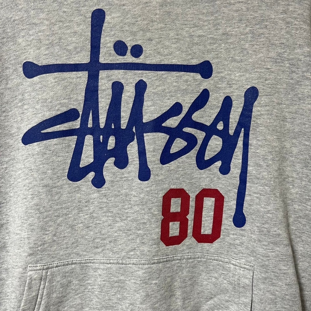 stussy ステューシー パーカー プリントロゴ 両面ロゴ 背番号 80