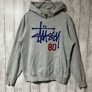 stussy ステューシー パーカー プリントロゴ 両面ロゴ 背番号 80