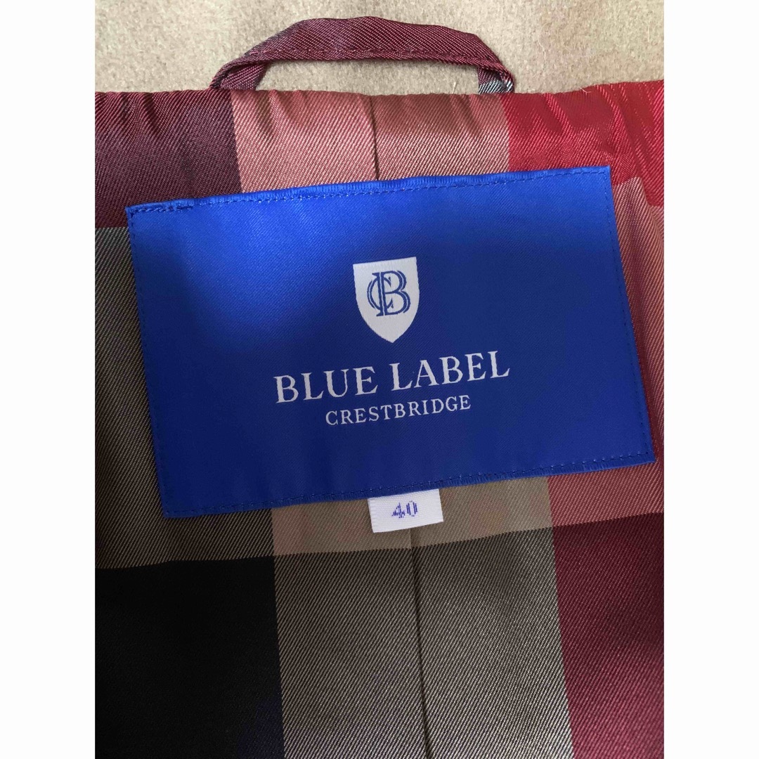 BLUE LABEL CRESTBRIDGE(ブルーレーベルクレストブリッジ)のBLUELABEL CRESTBRIDGE ビーバーメルトンダブルブレストコート レディースのジャケット/アウター(その他)の商品写真