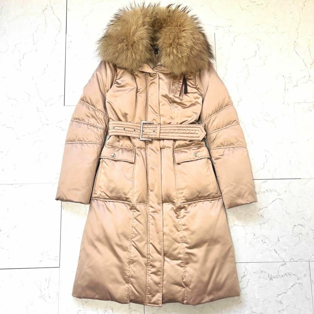 EPOCA - 【エポカ】美品 ラクーンファー Aライン ダウンコート