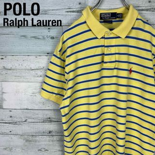 ポロラルフローレン(POLO RALPH LAUREN)のポロラルフローレン 古着 90s旧ダグ ボーダー半袖 ポロシャツ(ポロシャツ)