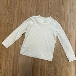 ユニクロ(UNIQLO)のUNIQLO リブハイネックTシャツ　120(ニット)