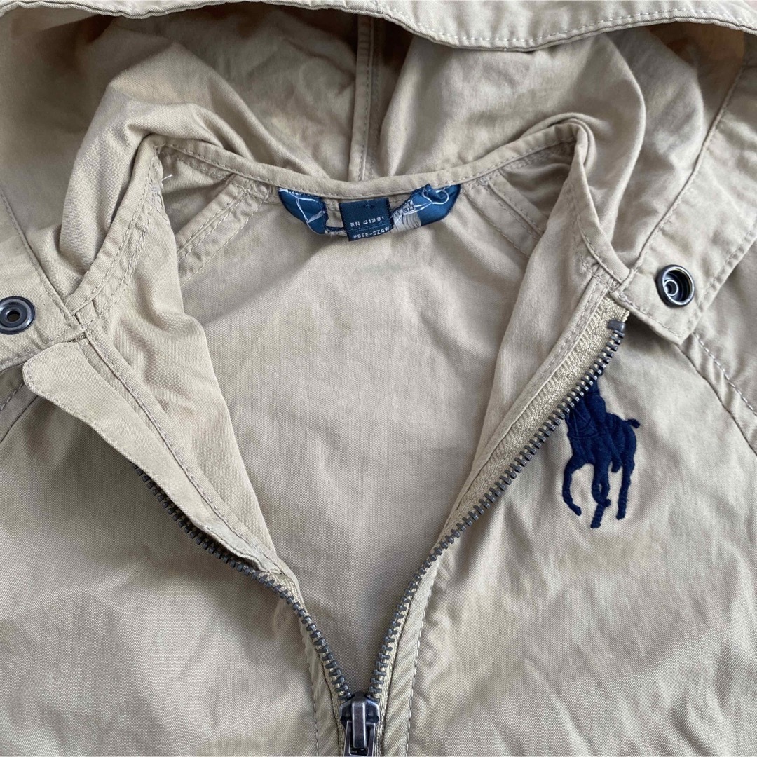 POLO RALPH LAUREN(ポロラルフローレン)の美品　ラルフローレン　ブルゾン　アウター　ジャンパー　90㎝　ベージュ キッズ/ベビー/マタニティのキッズ服男の子用(90cm~)(ジャケット/上着)の商品写真