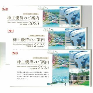 日本駐車場開発　株主優待券冊子　3冊　(その他)