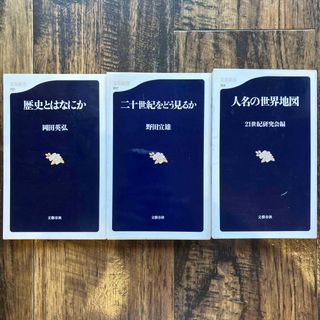 人名の世界地図/ 歴史とは何か/ 21世紀をどう見るか　文春新書3冊(人文/社会)