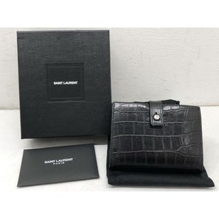 サンローラン(Saint Laurent)のSAINT LAURENT PARIS (サンローラン パリ) SAC DE JOUR サック ド ジュール カードケース クロコ型押し / 5079604 【B0250-007】(名刺入れ/定期入れ)