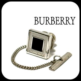 バーバリー(BURBERRY)のバーバリー  ラペルピン  タイタック  オニキス  silver925(ネクタイピン)