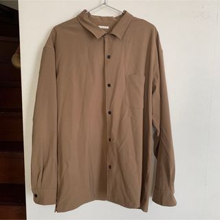 ジーユー(GU)のgu 長袖シャツ　オープンカラーシャツ　ビッグシルエット　XL(シャツ)