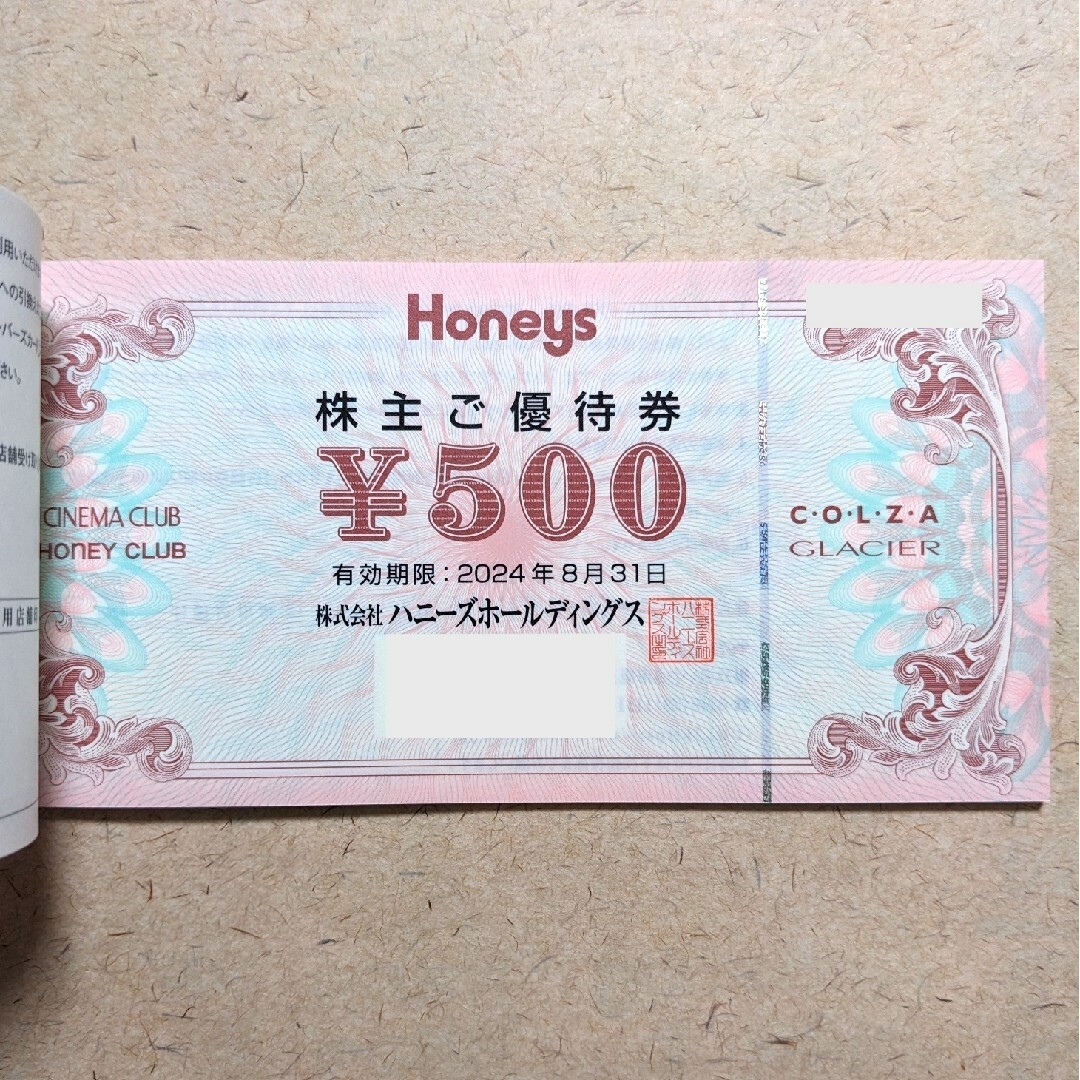 HONEYS(ハニーズ)のハニーズ 株主優待券 20000円分 チケットの優待券/割引券(ショッピング)の商品写真