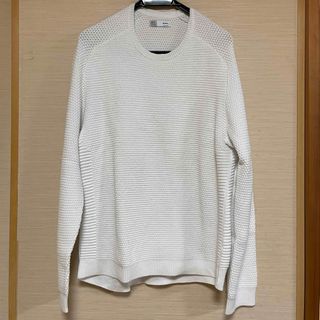 ベルシュカ(Bershka)のBershkaコットンニット白XL(ニット/セーター)