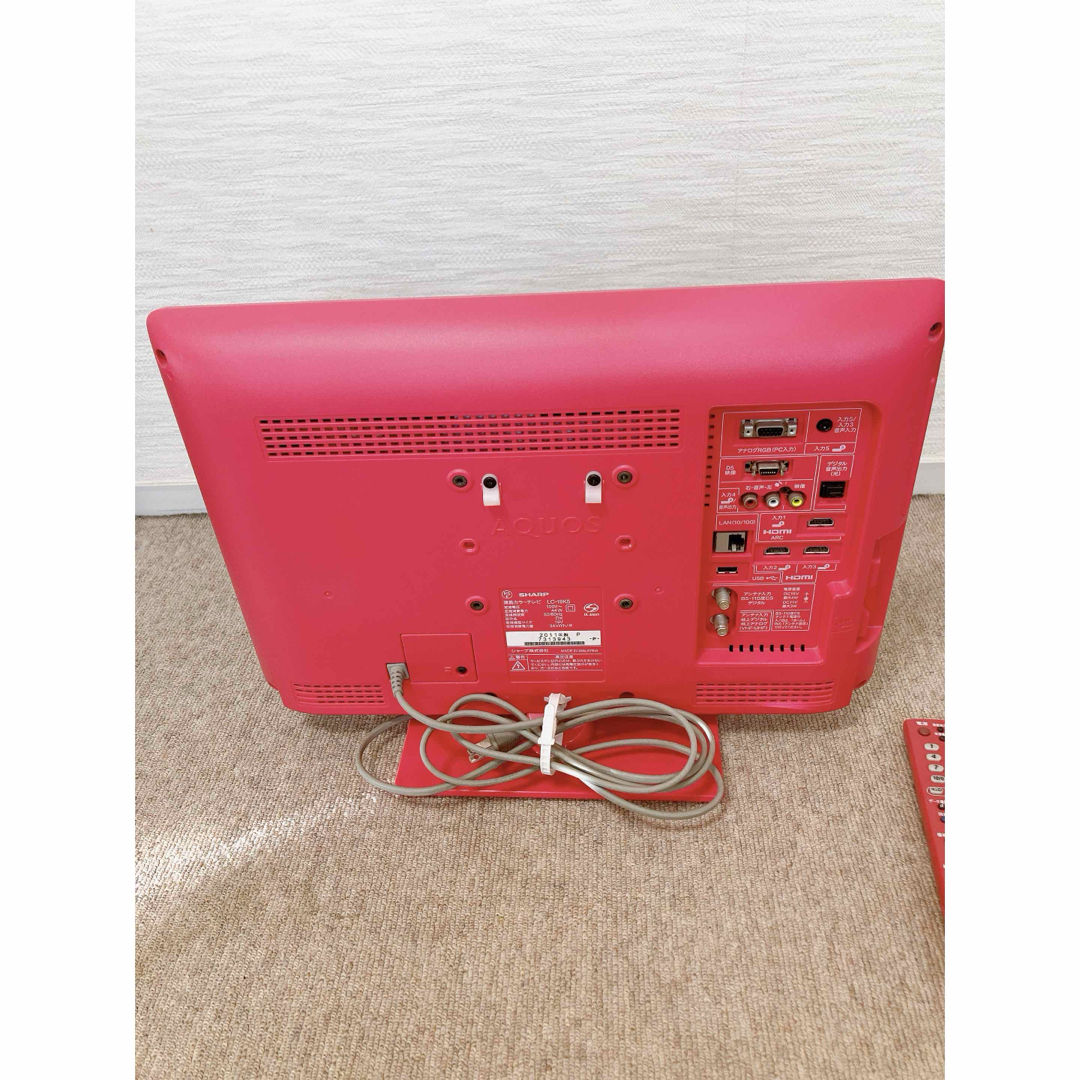 LC-19K5 純正リモコン付き ピンク シャープ AQUOSの通販 by くま LC-19K5 純正リモコン付き ピンク シャープ AQUOSの通販 by くま