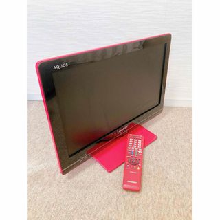 LC-19K5 純正リモコン付き　ピンク シャープ　AQUOS(テレビ)