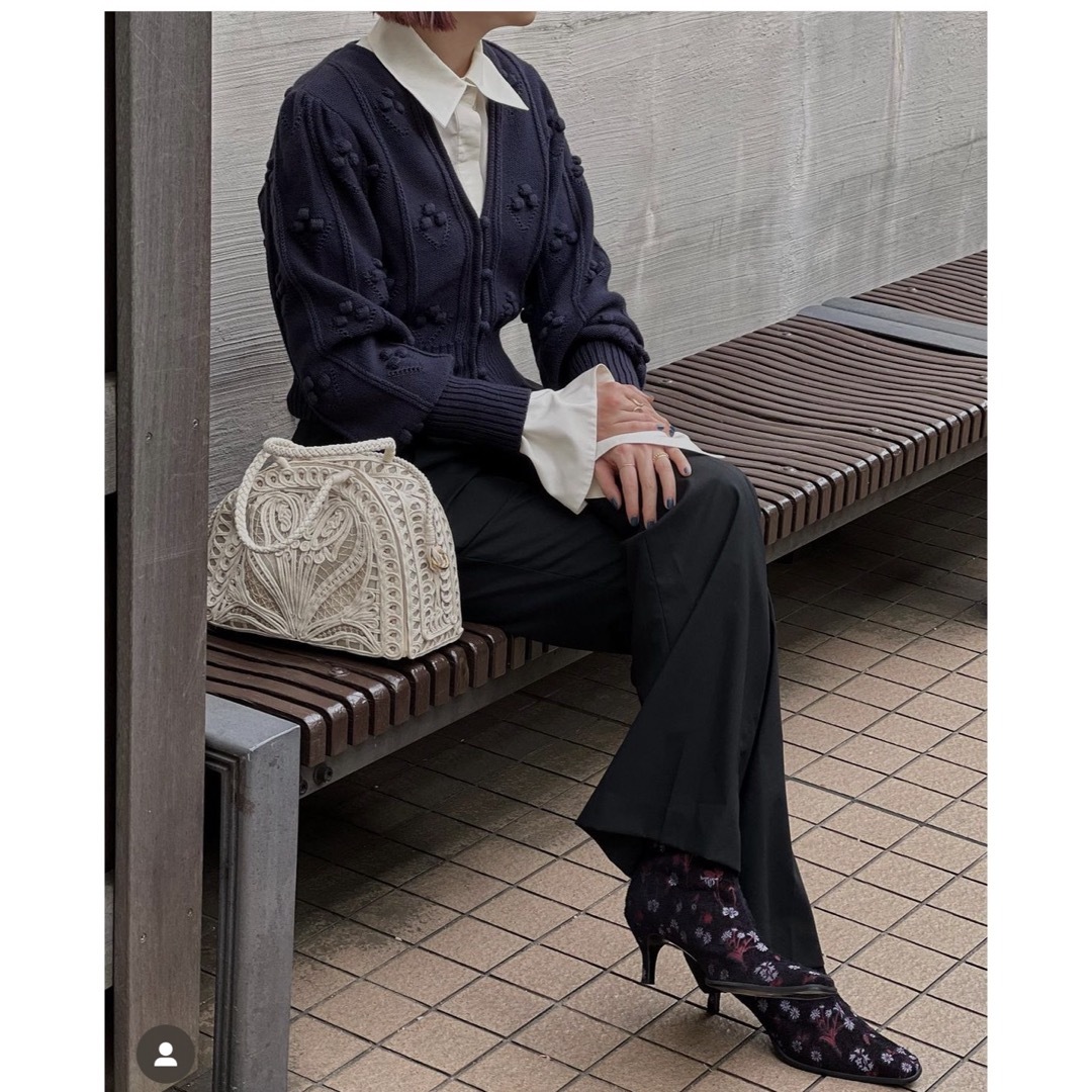 mame(マメ)のmame伊勢丹別注色Cropped Knitted Cardigan レディースのトップス(カーディガン)の商品写真