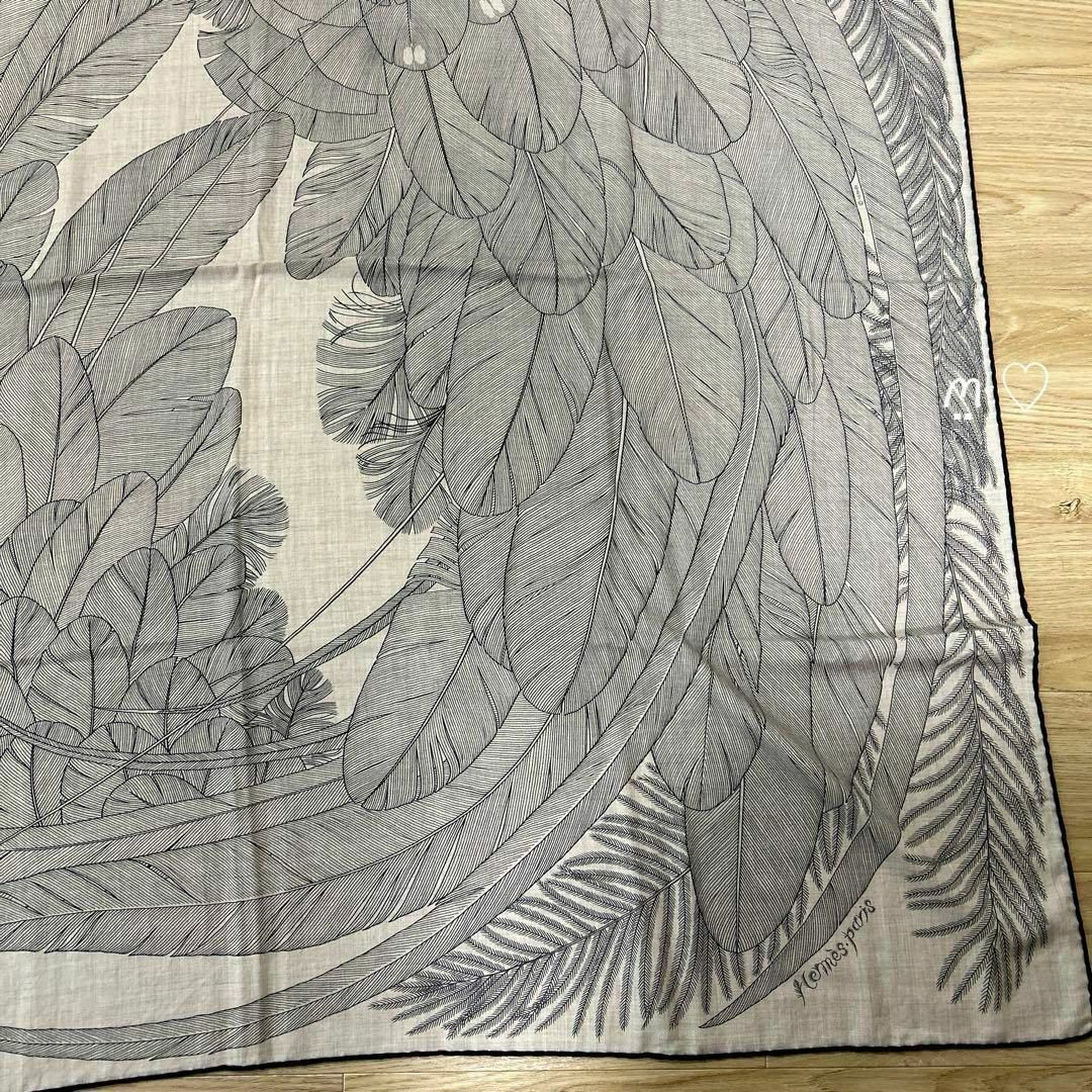 HERMES エルメス カレ140 ジェアン プリュムアンフェット カシシル 羽 HERMES エルメス カレ140 ジェアン プリュムアンフェット カシシル 羽