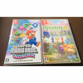 ニンテンドースイッチ(Nintendo Switch)の新品　送料無料　シュリンク付き★スーパーマリオブラザーズ ワンダー ★ピクミン4(家庭用ゲームソフト)