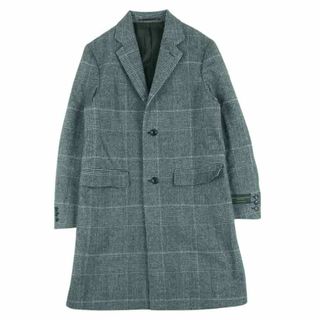 アーバンリサーチ(URBAN RESEARCH)のURBAN RESEARCH アーバンリサーチ UR87-17B003 120s FINE WOOL BLEND グレンチェック シャギー ウール ブレンド チェスター コート グレー系 S【中古】(チェスターコート)