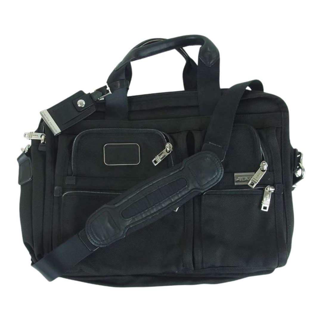 TUMI(トゥミ)のTUMI トゥミ 26142LE2 Organizer Brief オーガーナイザー ブリーフ 2WAY ショルダー バッグ 中国製 ブラック系【中古】 メンズのバッグ(ショルダーバッグ)の商品写真