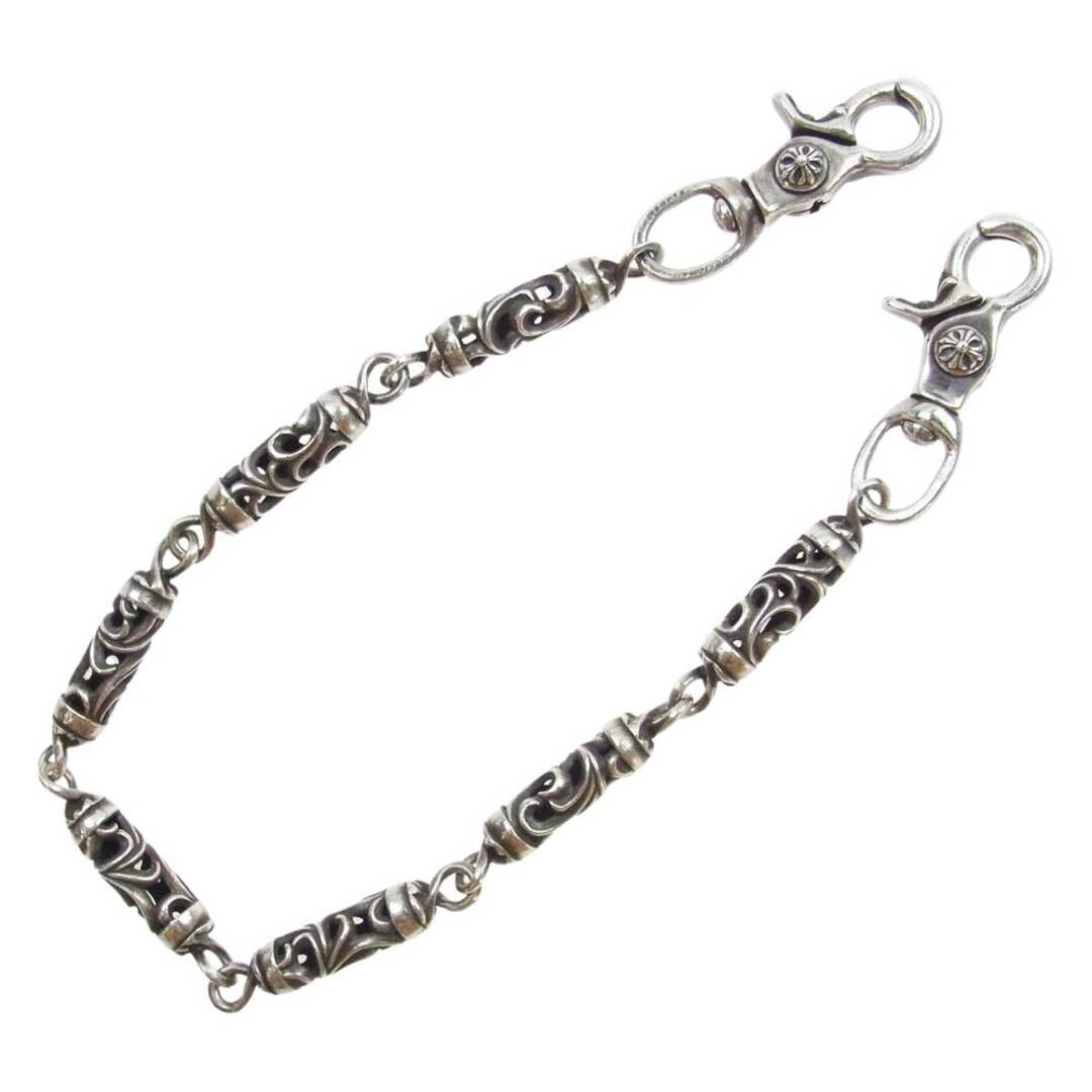 Chrome Hearts(クロムハーツ)のCHROME HEARTS クロムハーツ（原本無） ウォレットチェーン ROLLER ローラー ウォレットチェーン オールド 7リンク 2クリップ シルバー系【中古】 メンズのファッション小物(ウォレットチェーン)の商品写真