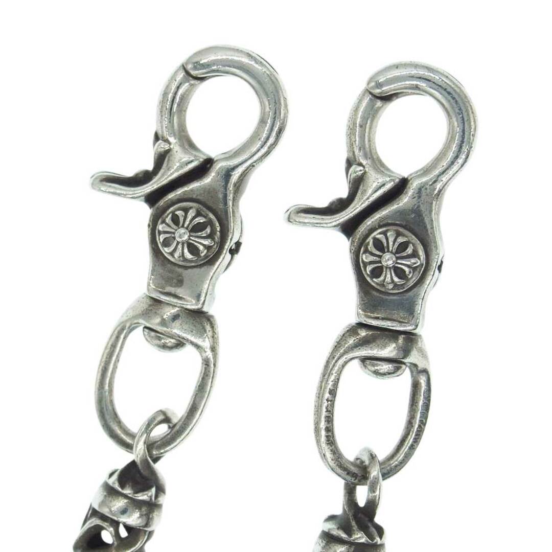 Chrome Hearts(クロムハーツ)のCHROME HEARTS クロムハーツ（原本無） ウォレットチェーン ROLLER ローラー ウォレットチェーン オールド 7リンク 2クリップ シルバー系【中古】 メンズのファッション小物(ウォレットチェーン)の商品写真