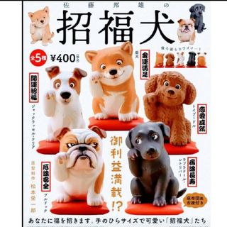 招福犬 第１弾 ミニフィギュア 全５種類 新品 海洋堂 ガチャ 縁起物(その他)