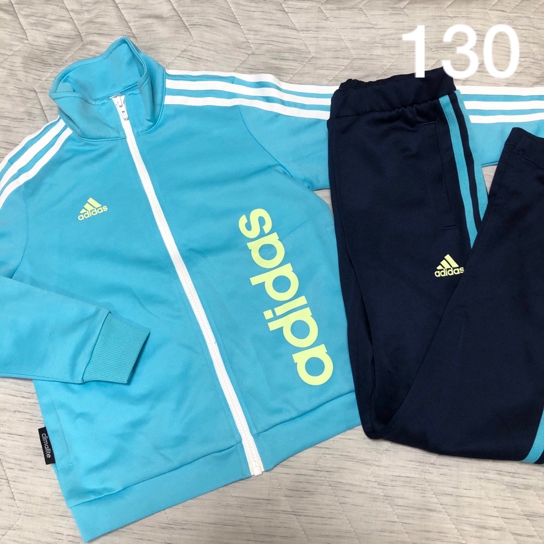 adidas(アディダス)の130 アディダス　ジャージ　上下 キッズ/ベビー/マタニティのキッズ服女の子用(90cm~)(ジャケット/上着)の商品写真