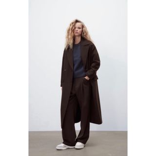 ザラ(ZARA)のZARA ウールブレンドコート(ロングコート)