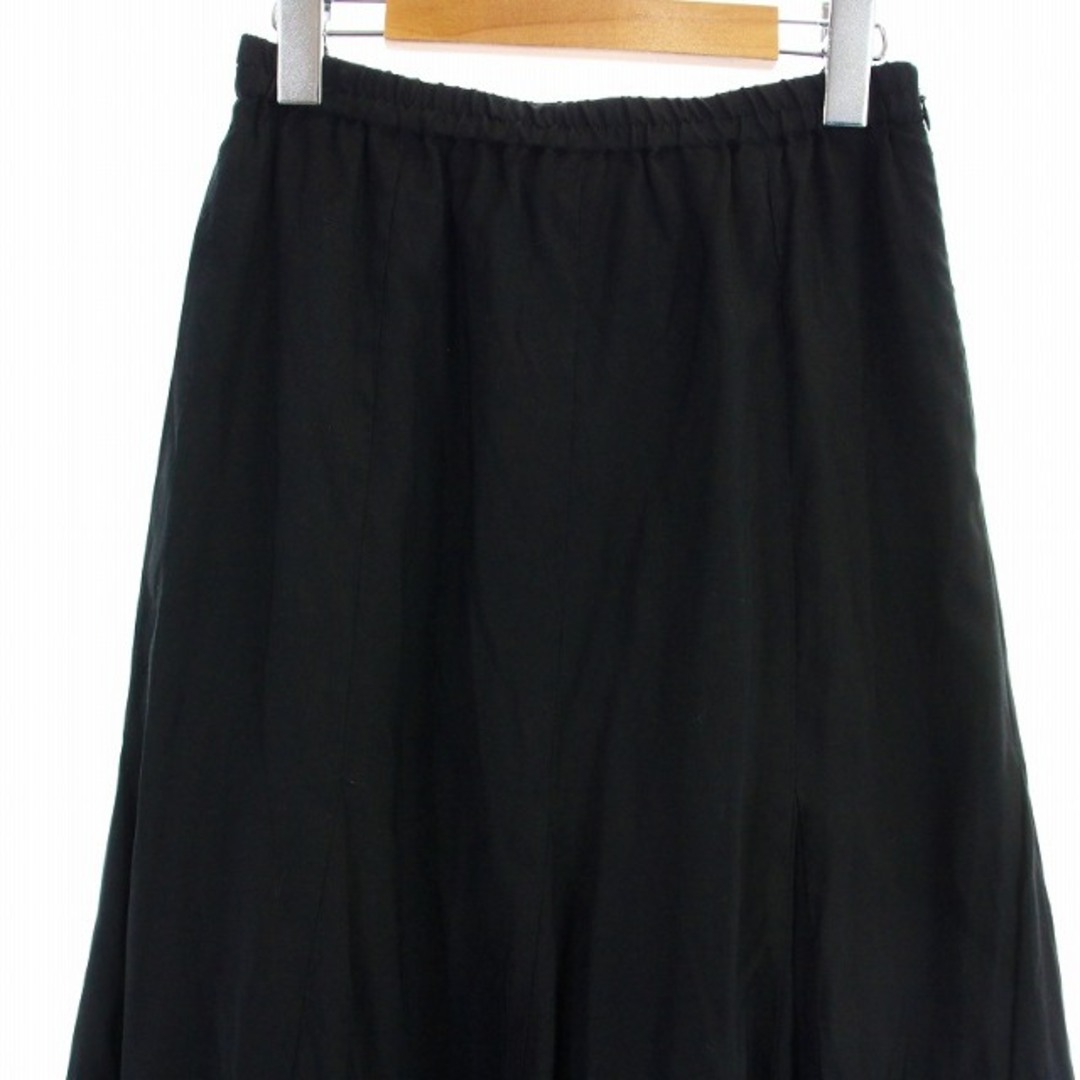 SLOBE IENA(スローブイエナ)のスローブ イエナ パネルフレアスカート ロング マキシ 38 M 黒 ブラック レディースのスカート(ロングスカート)の商品写真
