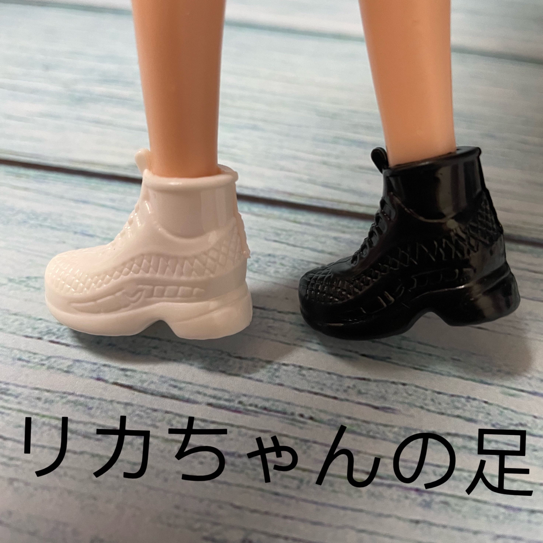 1/6ドール用靴 オビツ11 リカちゃん バービー  2足セット ハンドメイドのぬいぐるみ/人形(人形)の商品写真