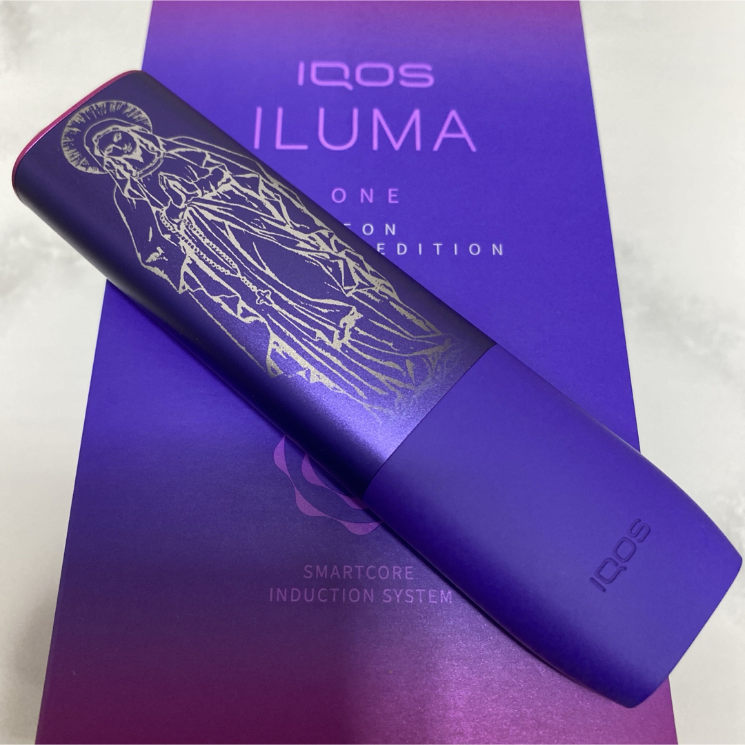 IQOS - iQOS ILUMA ONE イルマワン レーザー加工 聖母 マリア 聖書 紫 