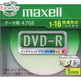 マクセル(maxell)のmaxell　データ用DVD-R DR47WPD.S1P5S A　DVD-R 16倍速 5枚組(その他)