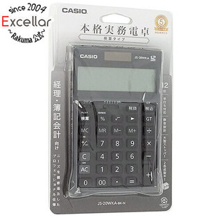 カシオ(CASIO)のCASIO製　実務電卓 12桁ジャストタイプ　JS-20WKA-BK-N　ブラック(その他)