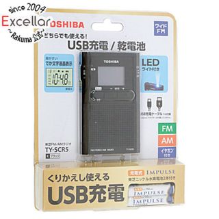 トウシバ(東芝)のTOSHIBA　LEDライト付きポケットラジオ　TY-SCR5(K)　ブラック(その他)