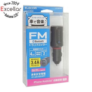 エレコム(ELECOM)のエレコム　Bluetooth FMトランスミッター　LAT-FMBT04BK　ブラック(カーオーディオ)