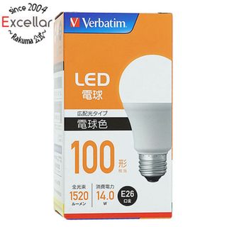 ミツビシケミカル(三菱ケミカル)の三菱ケミカルメディア　LED電球 Verbatim　LDA14L-G/LCV2　電球色(蛍光灯/電球)