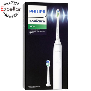 フィリップス(PHILIPS)のPHILIPS　電動歯ブラシ　ソニッケアー 3100シリーズ 振動式　HX3672/23　ホワイト(電動歯ブラシ)