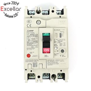 ミツビシデンキ(三菱電機)の三菱電機　漏電遮断器 高調波・サージ対応形　NV63-CV 3P 30A 100-440V 1.2.500MA(工具)