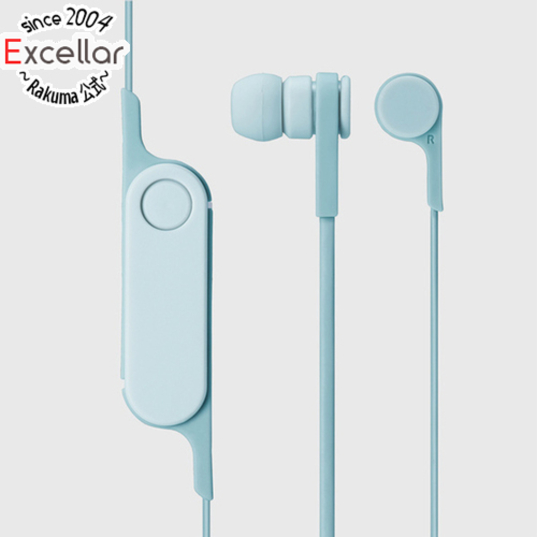 ELECOM(エレコム)のELECOM Bluetoothヘッドホン FASTMUSIC bund LBT-HPC14MPBU サックスブルー スマホ/家電/カメラのオーディオ機器(ヘッドフォン/イヤフォン)の商品写真