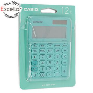 カシオ(CASIO)のCASIO　カラフル電卓 ミニジャストタイプ　MW-C20C-GN　ミントグリーン(その他)